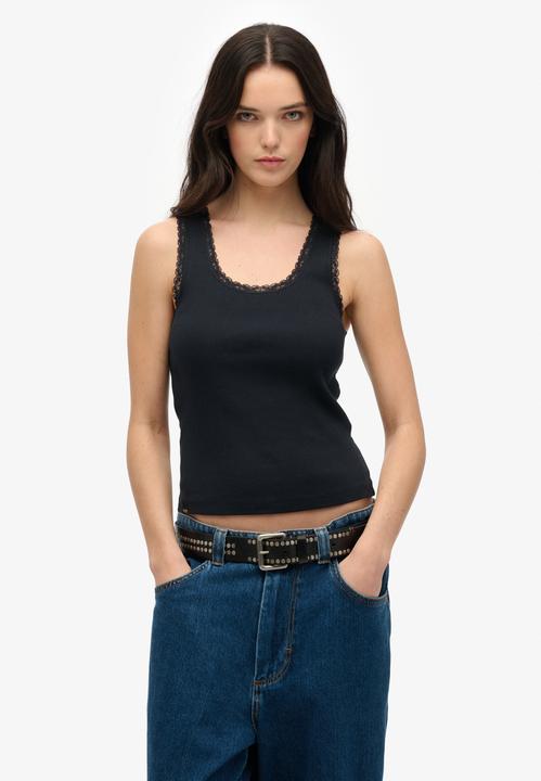 Produktbild Superdry Vintage Tanktop mit Spitzenbesatz (10XL)