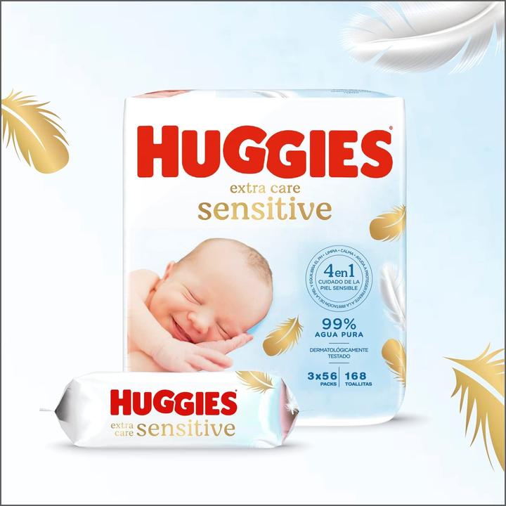 Image du produit Huggies Pure Extra Care (168 pcs)