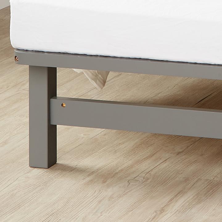 Immagine prodotto Jamb Letto a pallet Letto in legno 140x200cm in legno massiccio grigio (140 x 200 cm)