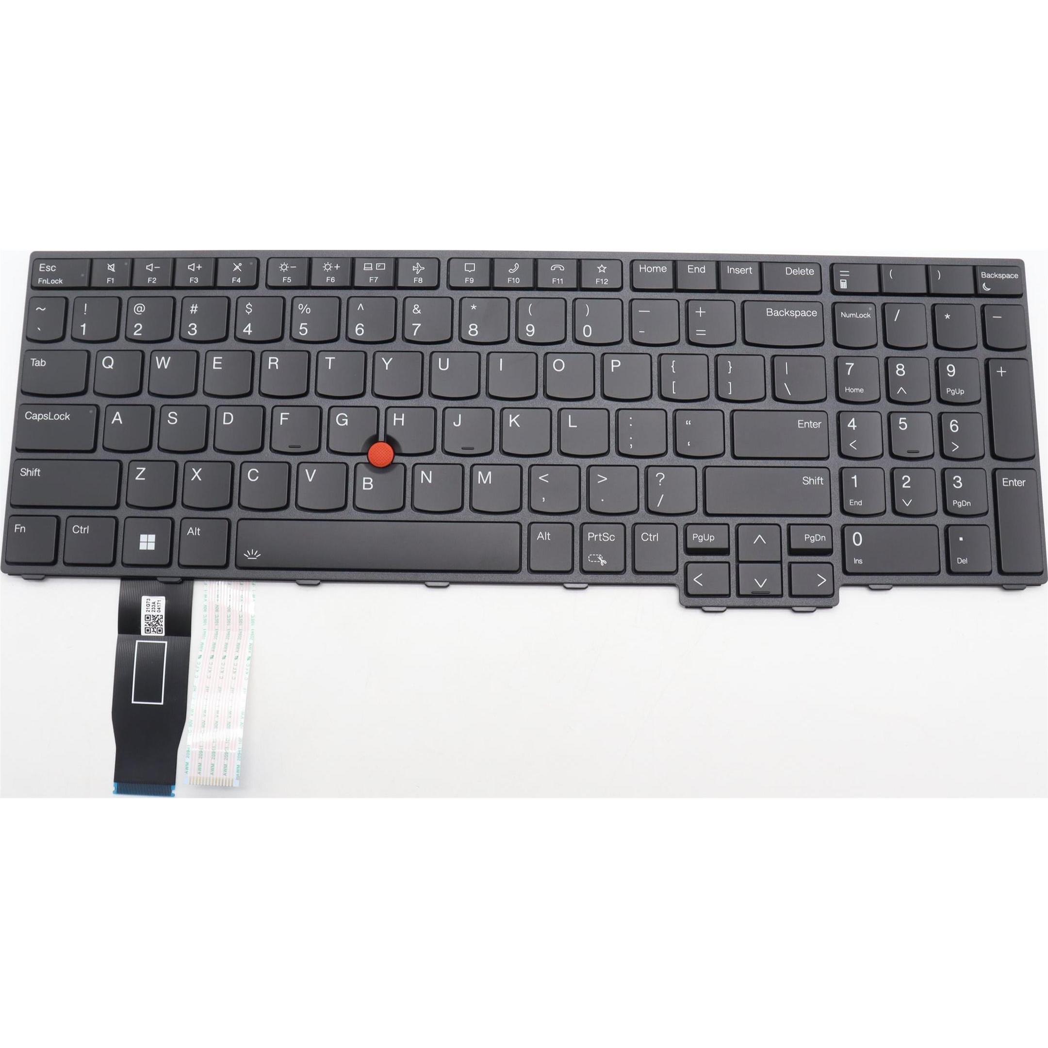 Lenovo Keyboard BK BL English U.S., Notebook Ersatzteile, Schwarz
