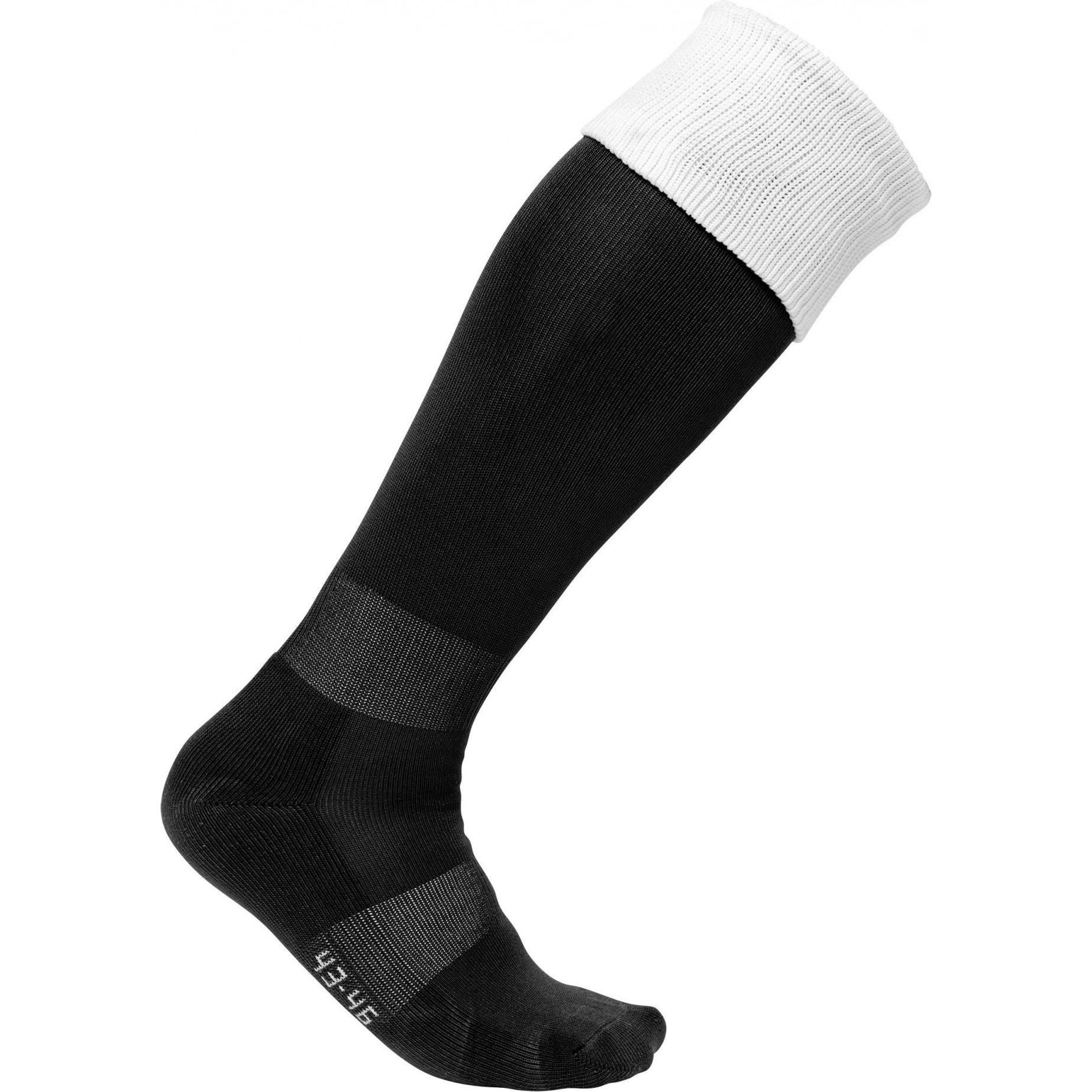 Proact, Damen, Sportsocken, hohe zweifarbige sportsocken (39, 42), Schwarz