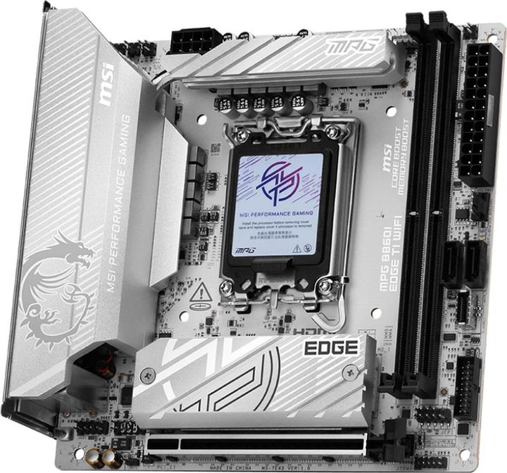 MSI MPG B860I EDGE TI WIFI (B860,S1851,mITX,DDR5) (LGA 1851, Intel B860, Mini-ITX)