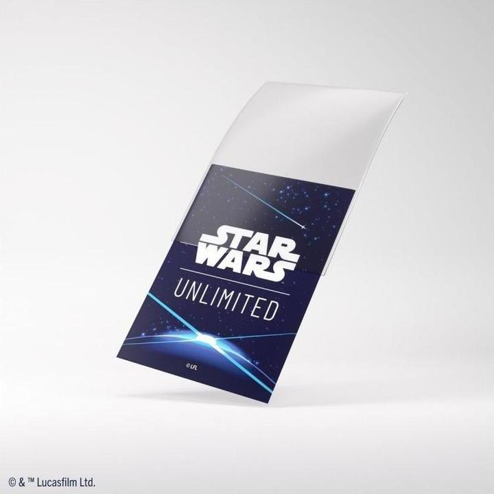 Actual product image Gamegenic GGS15035 - Star Wars: Unlimited Art Sleeves Twin Pack, Space Blue (Single Pack)