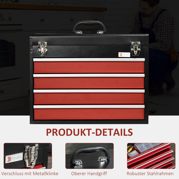 Actual product image Durhand Toolbox with 4 drawers (1 Piece)