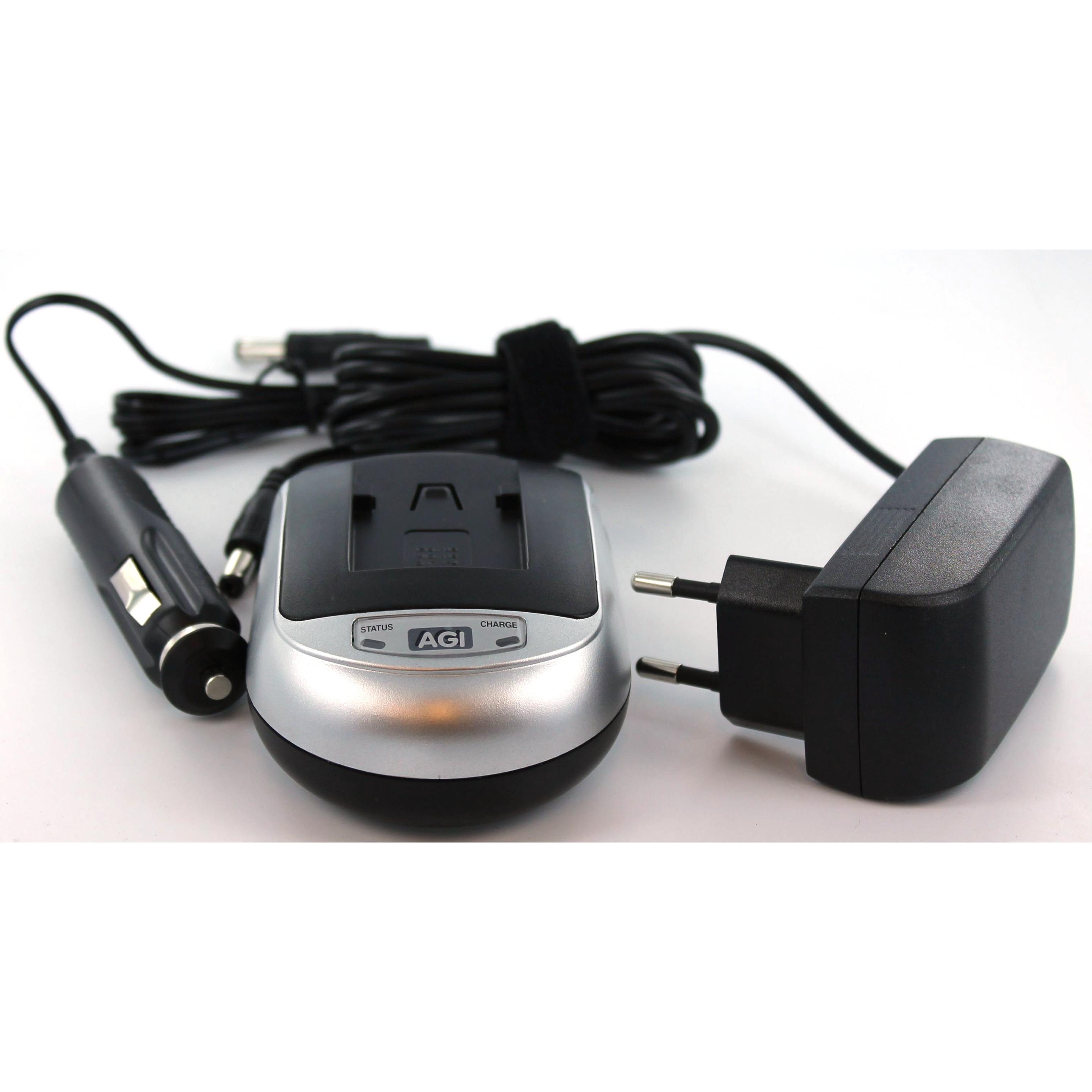 AGI Ladegerät kompatibel mit JVC BN-VG107, Notebook Netzteil, Silber