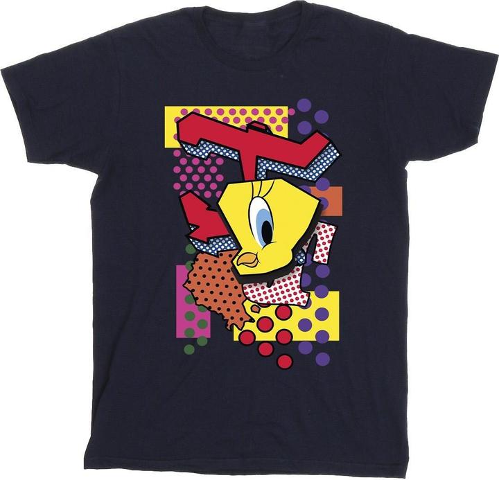 Actual product image Looney Tunes Mens Tweety Pop Art T-Shirt (5XL)