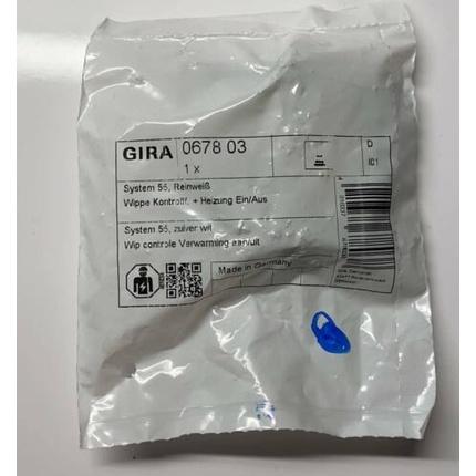 Actual product image Gira Rocker control heating Not 067803 System 55 pure white