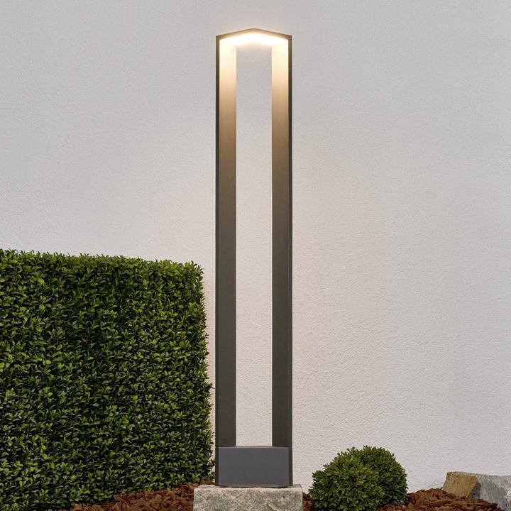 Actual product image Lucande Jeny outdoor garden light Graphite/White (650 lm, IP54)