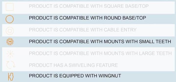 Image du produit Brodit Support de piédestal 6