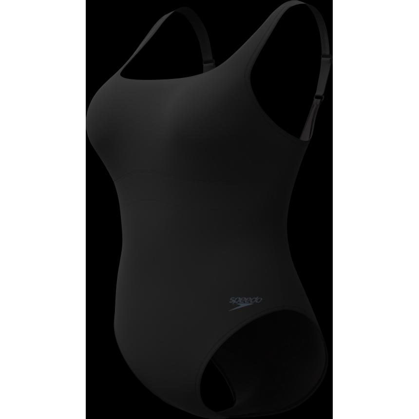 Speedo, Damen, Badeanzug, Shaping ContourEclipse Swimsui, Schwarz, (W34/L38)