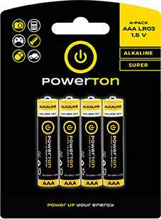 Actual product image Powerton AAA battery (4 pcs., AA)