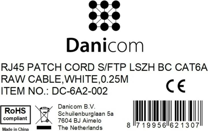 Produktbild Dsit CAT 6a Netzwerkkabel LSOH (CAT6a, 0.25 m)