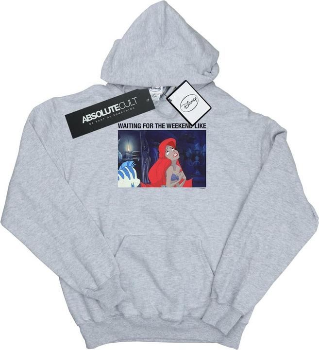 Immagine prodotto Disney The Little Mermaid Waiting For The Weekend Felpa con Cappuccio Ragazze (128)