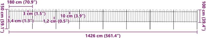 Produktbild vidaXL Zaunpaneel
