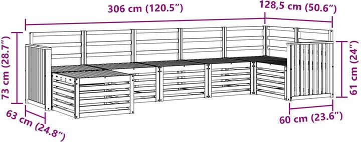 Produktbild vidaXL Outdoor-Sofa