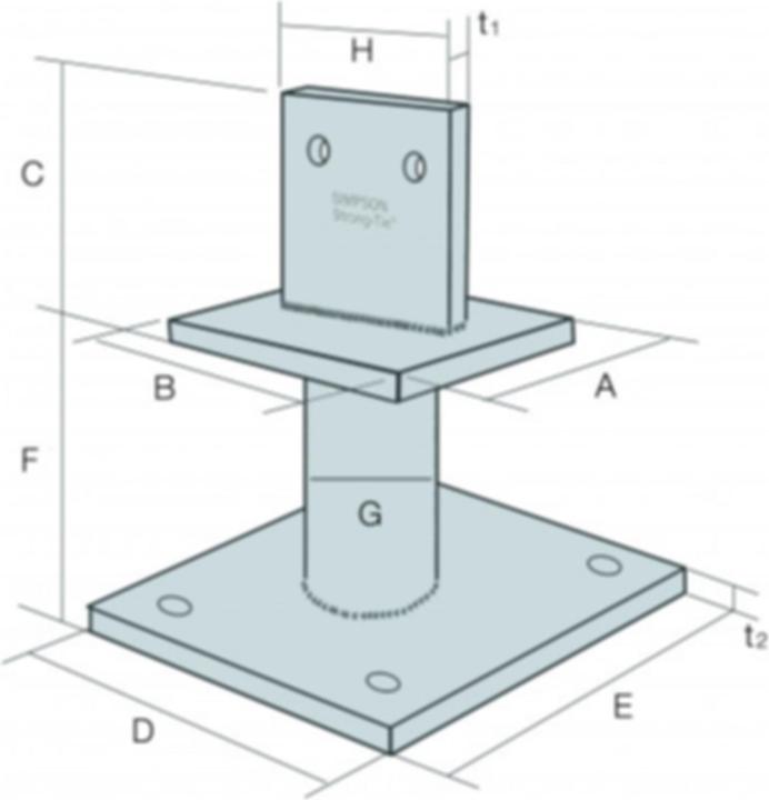 Produktbild Simpson Sst Stützenfuss (Stützenfuss)