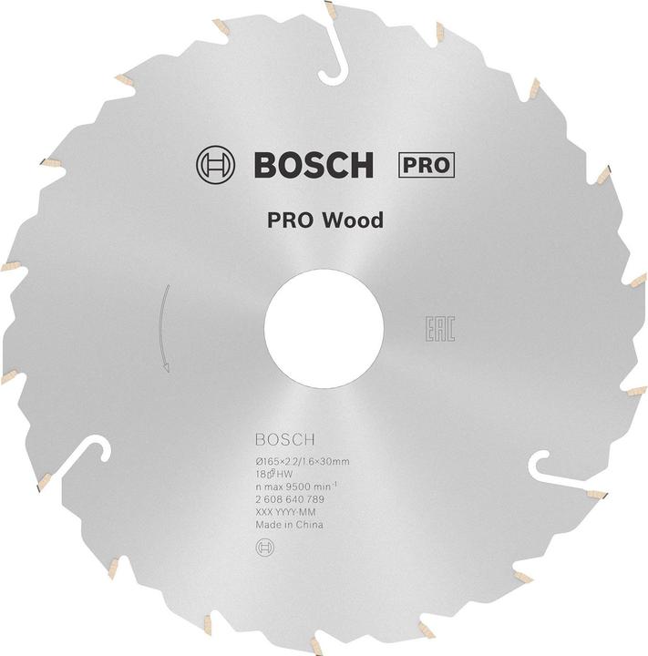 Produktbild Bosch Professional Zubehör PRO Wood Kreissägeblatt, 165 x 2.2 x 30 mm