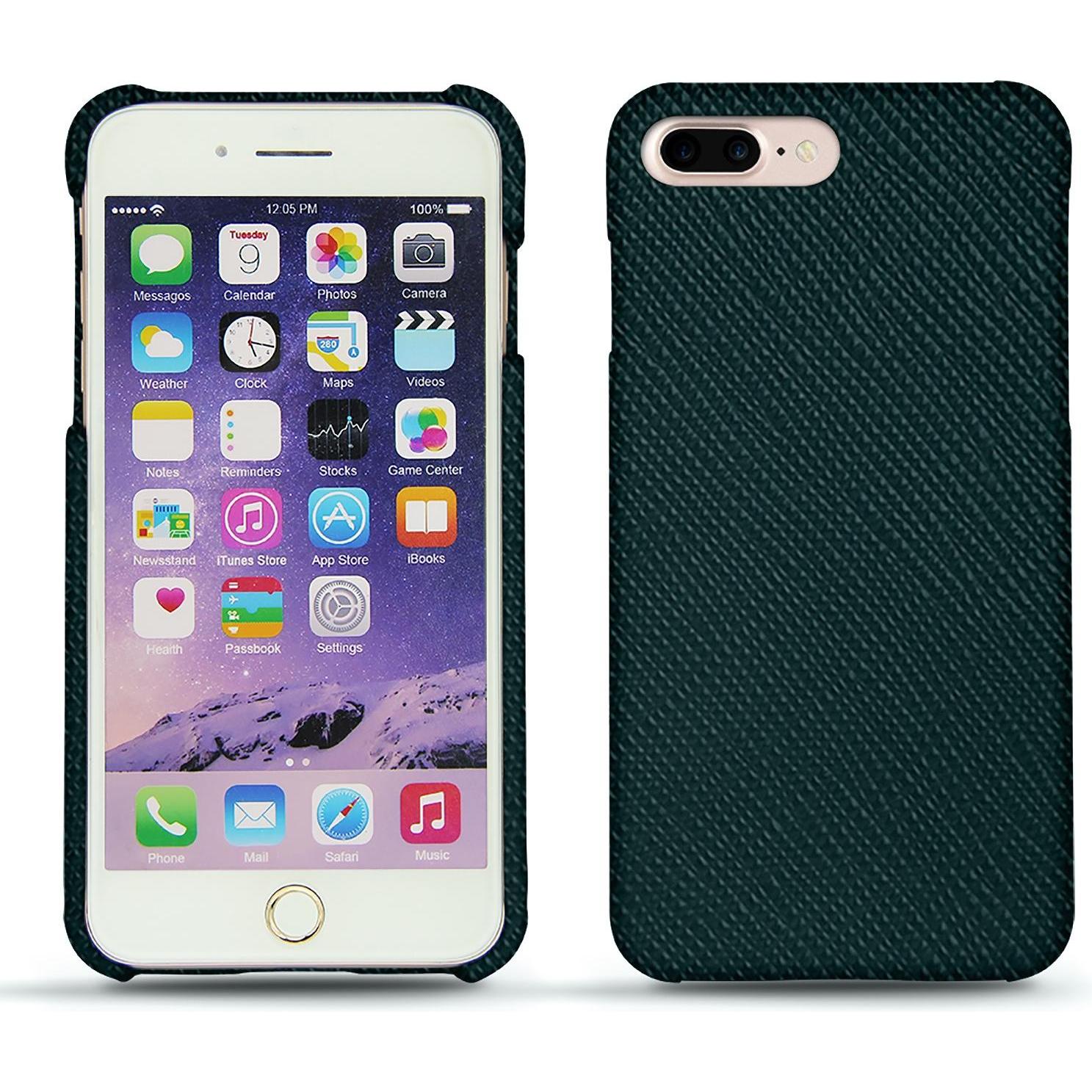 Noreve Lederschutzhülle (Apple iPhone 7 Plus), Smartphone Hülle, Grün