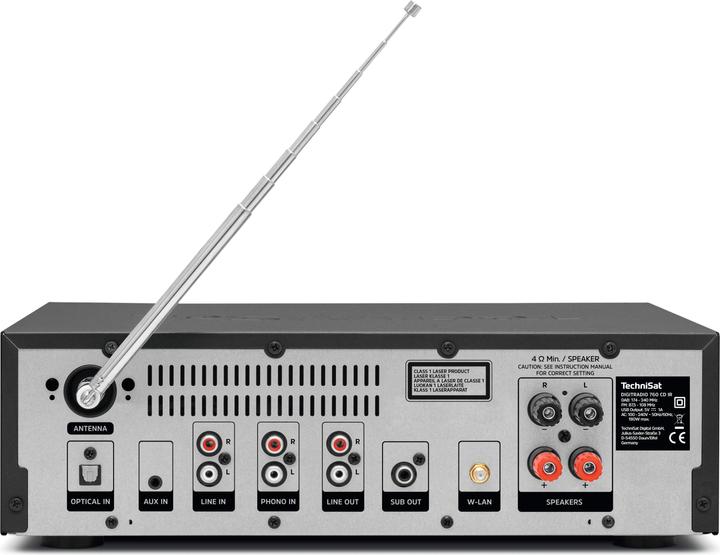 Produktbild TechniSat DigitRadio 760 CD IR (Bluetooth, WLAN, CD Player, 2x 70 W)