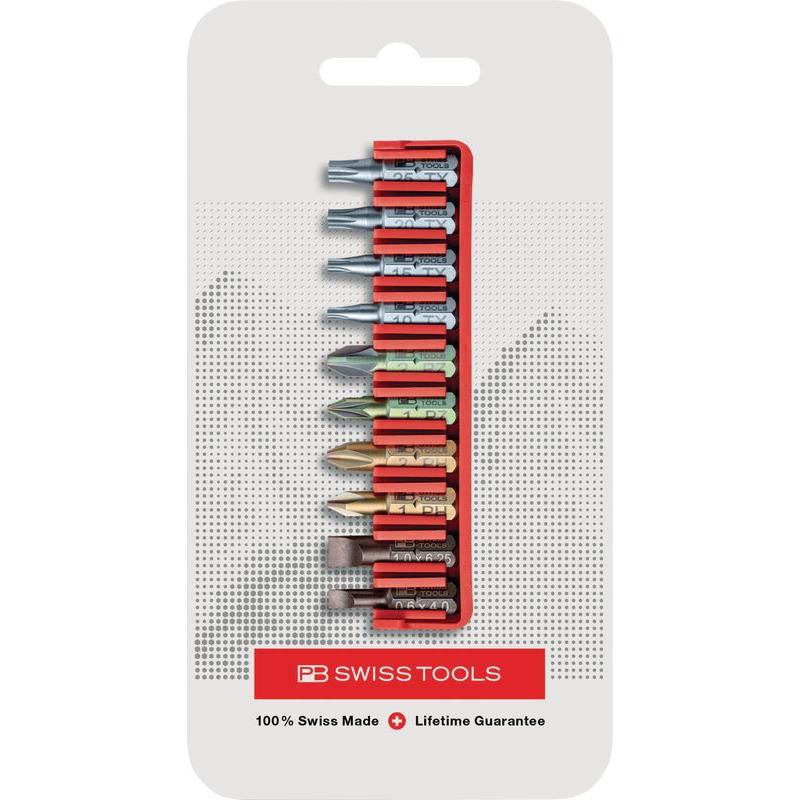 Thumbnail - PB Swiss Tools, Bits, Bitset PB C6.702 CN BitBlock mit 10 Bits (SL4, PH1, PH2, TX10, PZ2, PZ1, SL 2, TX20, TX15, TX25)