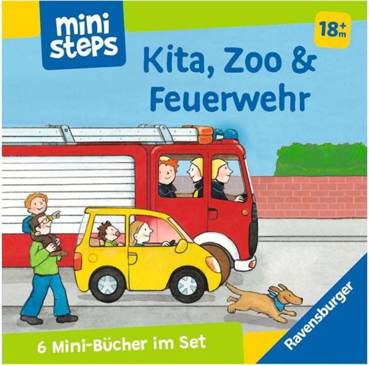 Produktbild Ravensburger ministeps: Mein erster Bücher-Würfel: Kita, Zoo und Feuerwehr (Bücher-Set) (Deutsch, Martina Kohl, Ina Milk, 2023)