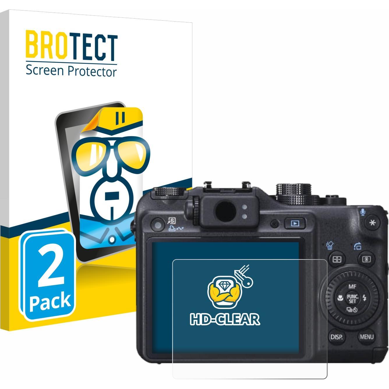 BROTECT Schutzfolie Displayschutz Klar (Displayschutz, Powershot G10), Kameraschutz, Transparent