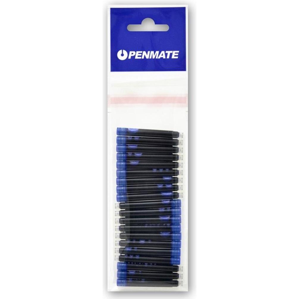 Penmate, Cartucce di ricambio, Virtuo blaue Tintenpatronen 20 Stück (20 pz., Blu)