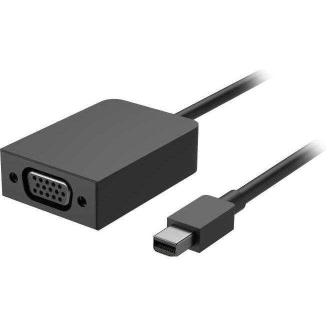 Microsoft Surface Mini DisplayPort to VGA Adapter (Mini DP, 23.30 cm), Data + Video Adapter, Schwarz