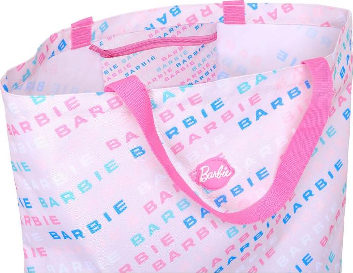 Actual product image Barbie Ladies handbag Logomania light pink 50 x 45 x 10 cm