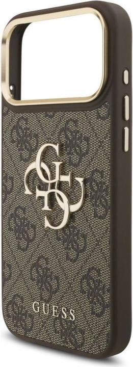 Produktbild Guess 4G Big 4G Classic Logo Big Strap Metal Buttons case for iPhone 17 Pro Max brown (Apple iPhone 17 Pro Max)
