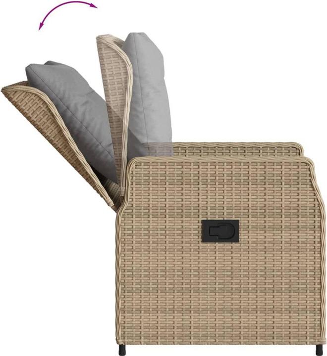 Actual product image vidaXL Garten Essgruppe (80 x 80 x 74 cm)