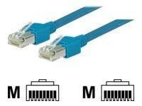 Actual product image Tecline Daetwyler patch cable S/UTP, Cat 5e, blue, 2.0 m highly flexible, with Hirose connectors TM11 (S/UTP, CAT5e, 2 m)
