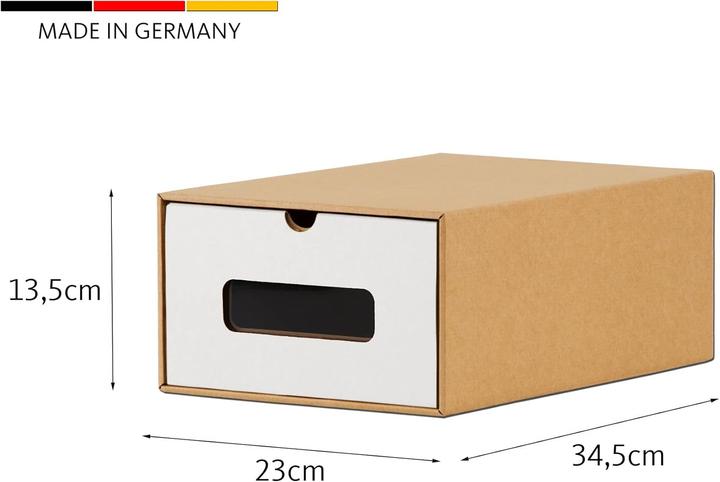 Actual product image BigDean 10er Boxen-Set mit Sichtfenster & Schublade (23 cm, 10x)