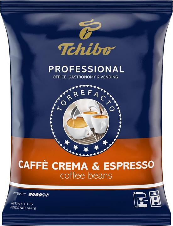 Tchibo PROFESSIONAL CAFFÈ CREMA & ESPRESSO Kaffeebohnen 500,0 g (500 g, Dunkle Röstung)