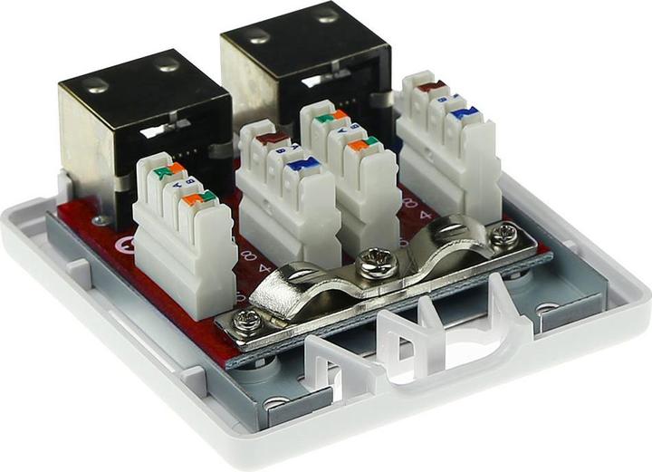 Produktbild ACT Surface mounted box shielded 2 ports CAT6A. Type: CAT6A Wall mountbox c6a 2p shielded (Kabel)