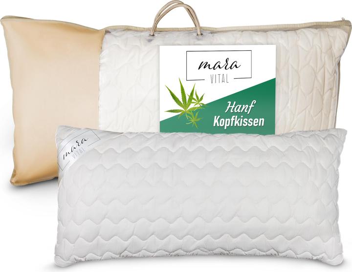 Immagine prodotto Mara Vital Cuscino in canapa (80 x 80 cm)
