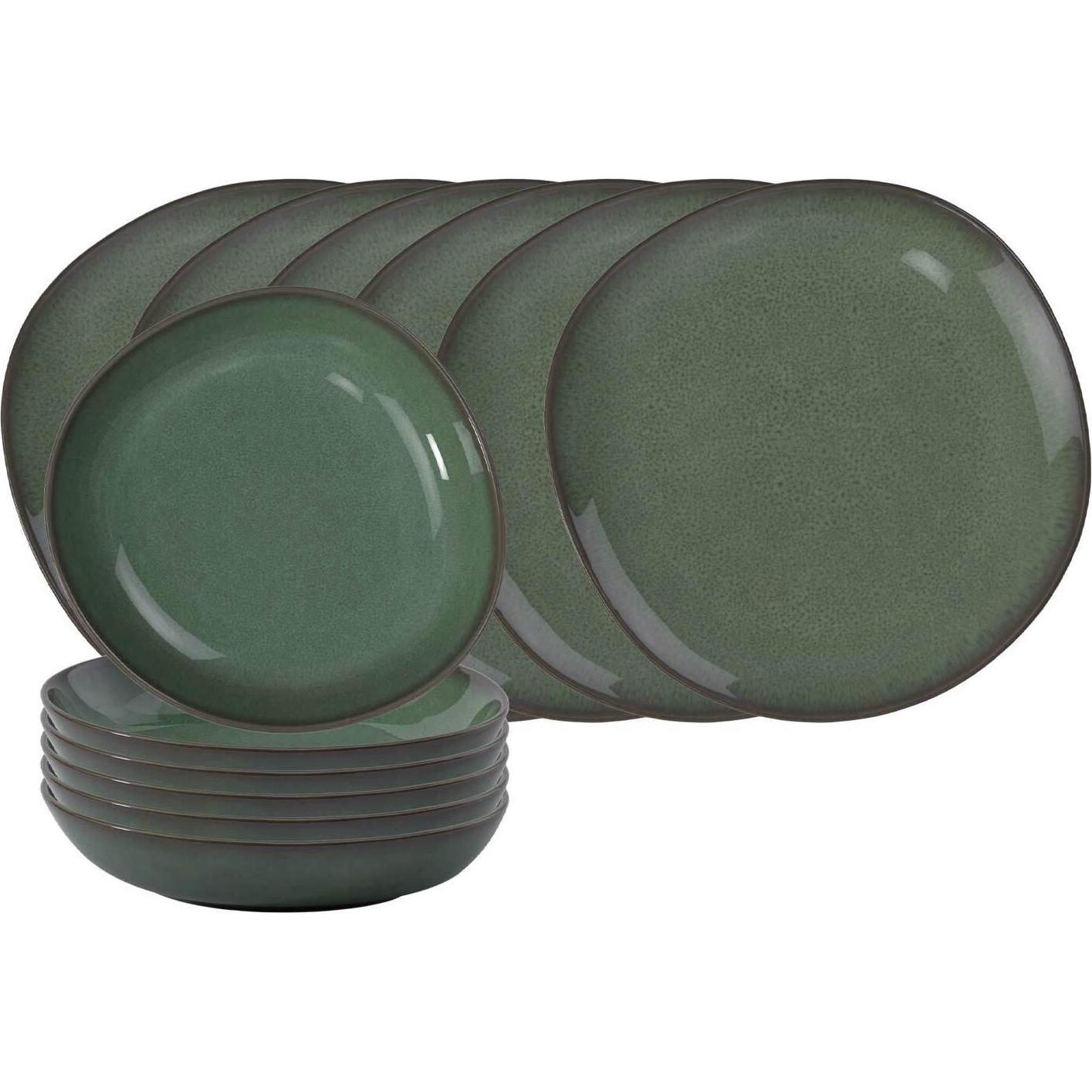 Like. by Villeroy & Boch, Geschirrset, Lave Tafel-Set (6 Stück)