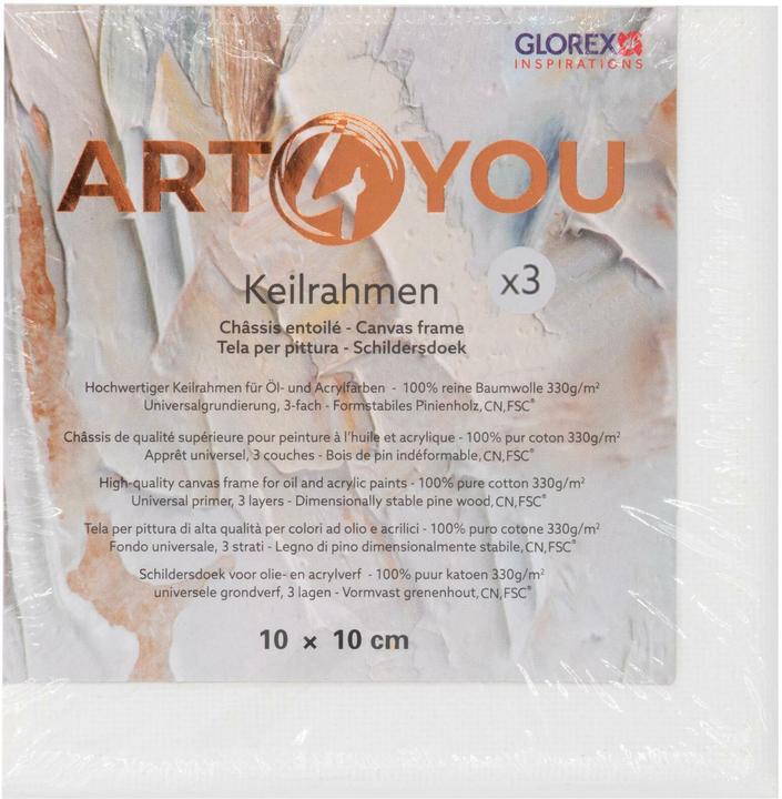 Immagine prodotto Glorex Keilrahmen 10 x 10 cm, 1.7 cm (10 x 1.70 cm)