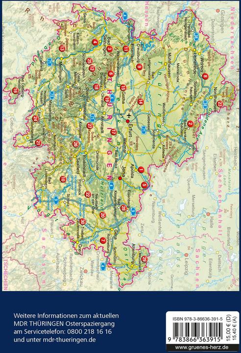 Produktbild Wanderfhrer 'MDR Thringen Osterspaziergang' (Deutsch, Heike Neuhaus, 2025)