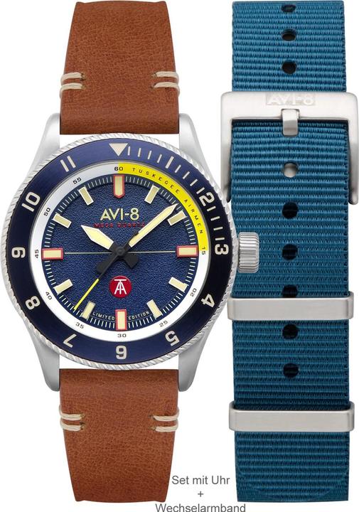 Produktbild AVI-8 AV-4103-02 Tuskegee Airmen Limited Edition Herrenuhr 40mm 5ATM (Analoguhr, 40 mm)