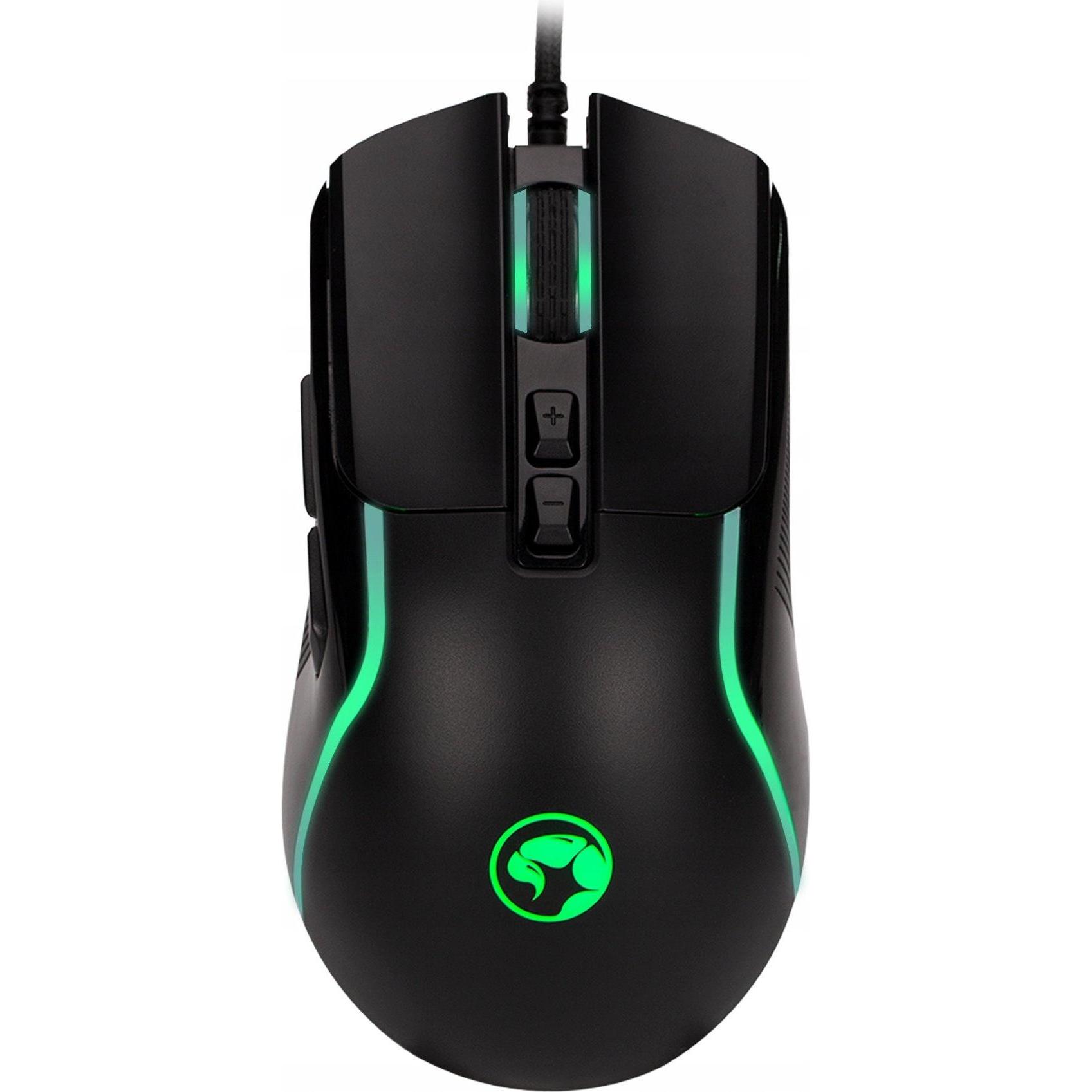 Marvo Cavo per mouse CAPO 20, nero, 8000DPI, Mouse, Nero