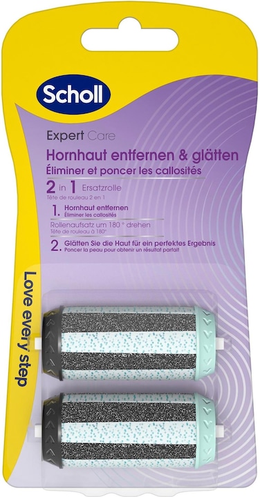 Scholl Expert Care 2-en-1 Pedi rouleaux (2 x)