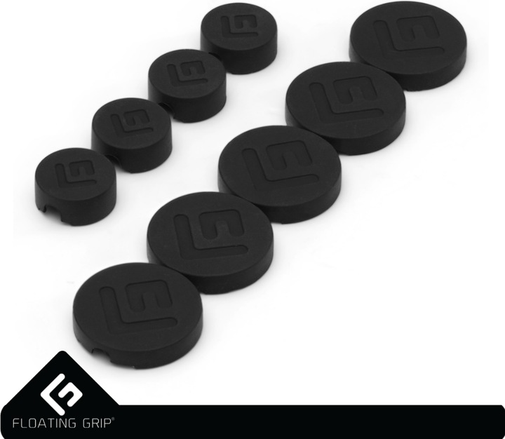 Actual product image Floating Grip Wall Mount Covers (Black)