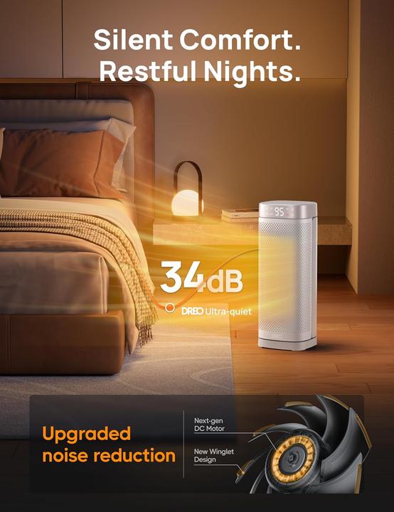 Produktbild Dreo Elektrischer Heizlüfter mit Thermostat (2000 W)