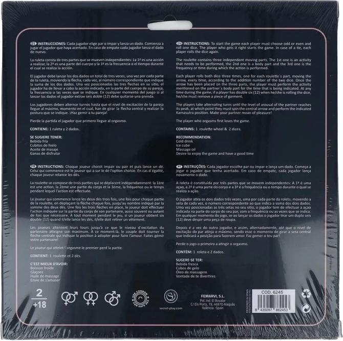 Produktbild Secret play SECRETPLAY PLAY & ROULETTE - W?RFEL- & ROULETTESPIEL (ES/PT/EN/FR) (Würfelspiel, Englisch, Französisch, Portugiesisch, Spanisch)