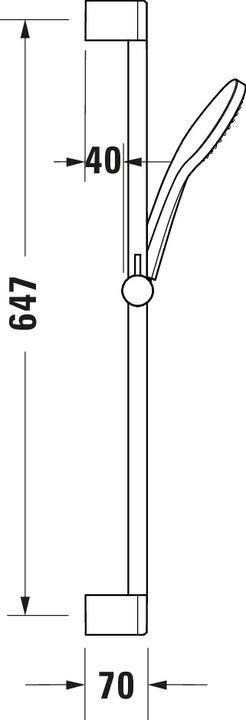 Actual product image Duravit Shower set chrome (1 Beam types, 19.50 l/min)