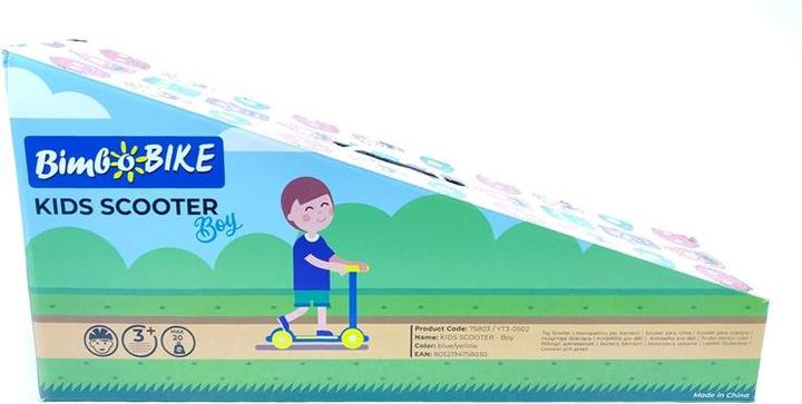 Produktbild Bimbo Bike Kinder-Roller, blau/gelb