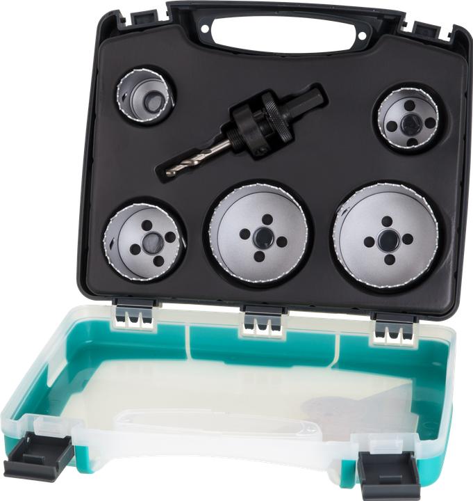 Actual product image wolfcraft 1Hole saw set BiM ø35,40,51,65,68mm (35 mm, 40 mm, 51 mm, 65 mm, 68 mm)