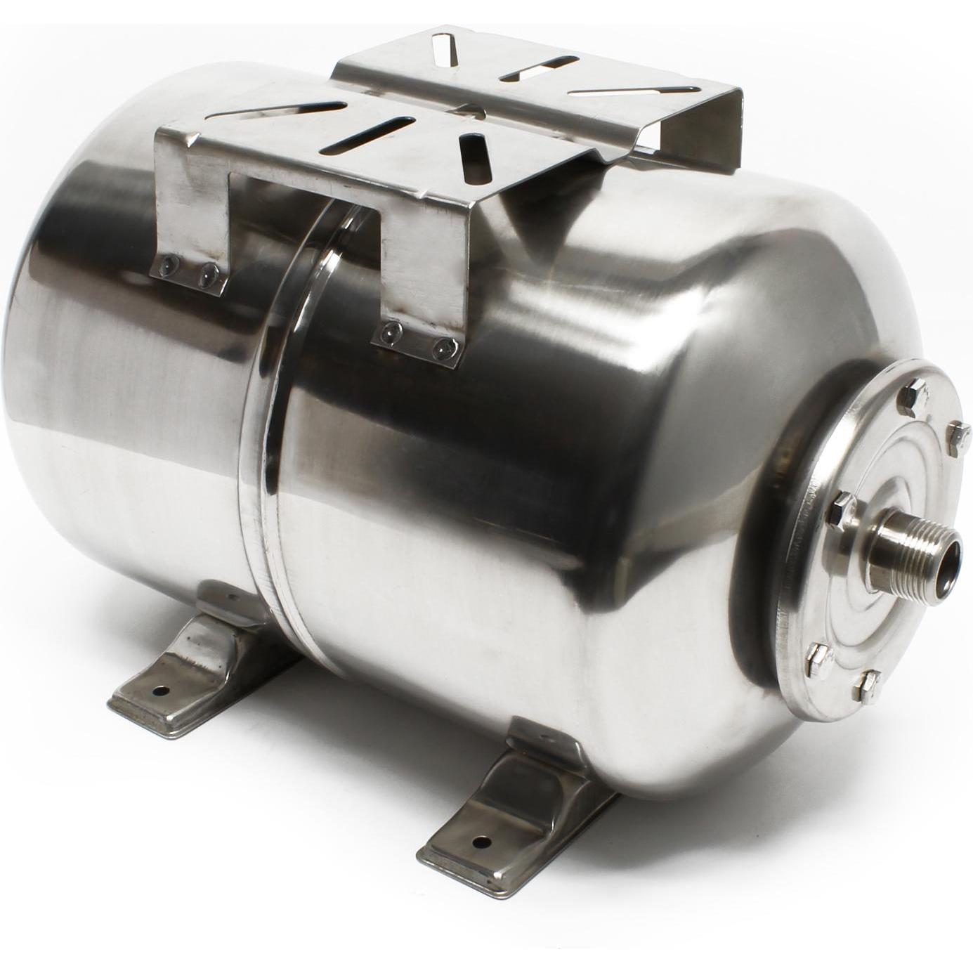 Wiltec, Wasserpumpe, Edelstahl Membrankessel 100L Hauswasserwerk Ausdehnungsgefäss horizontal (Hauswasserpumpe)