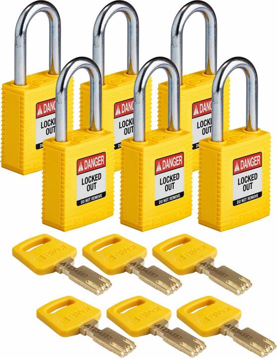 Produktbild Brady SafeKey Nylon Lockout-Vorhängeschlösser